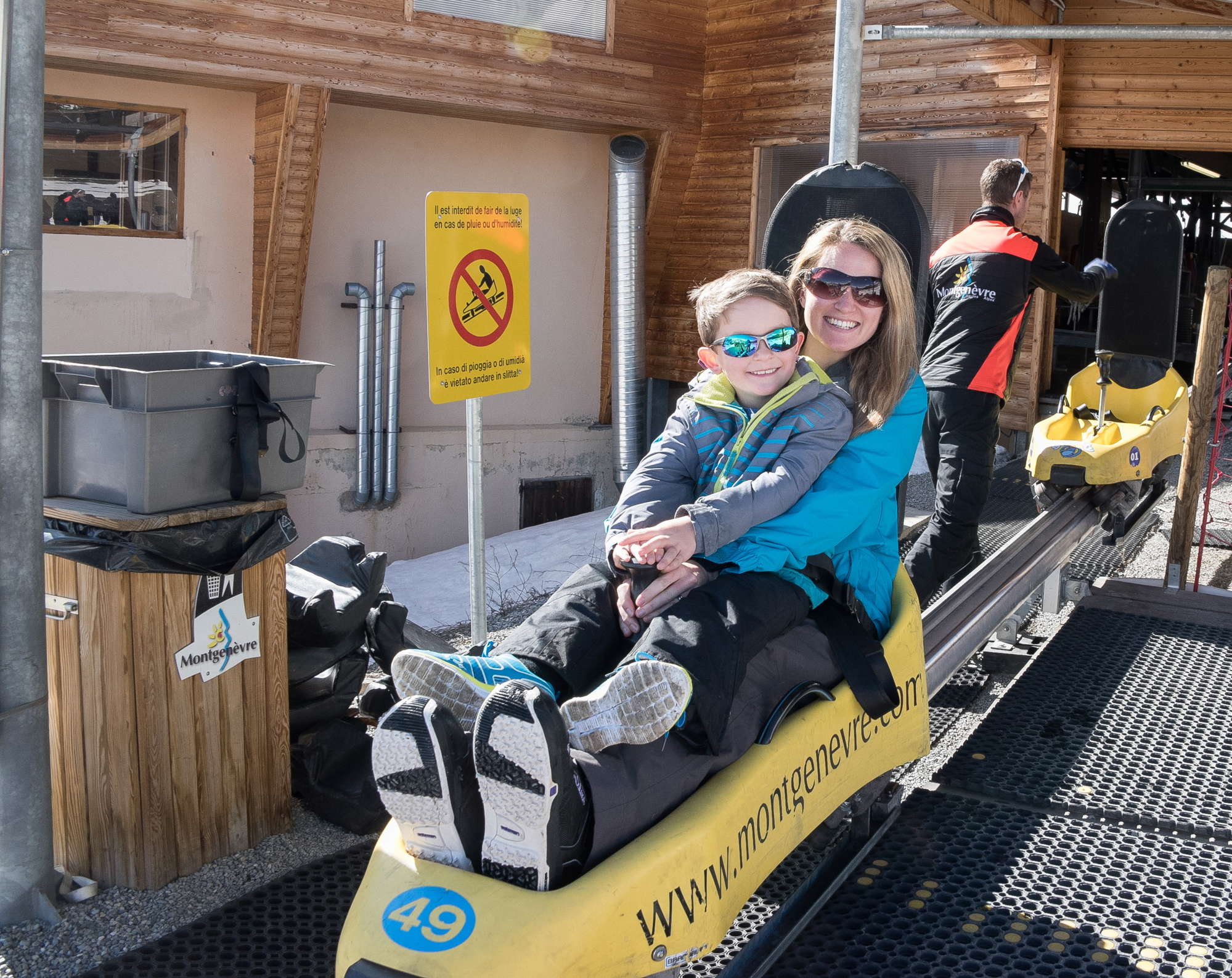 in Montgenèvre Monty Luge ride