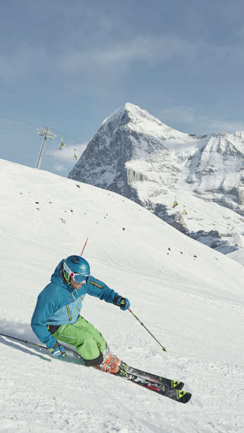 in Lauterbrunnen Skiing in Wengen