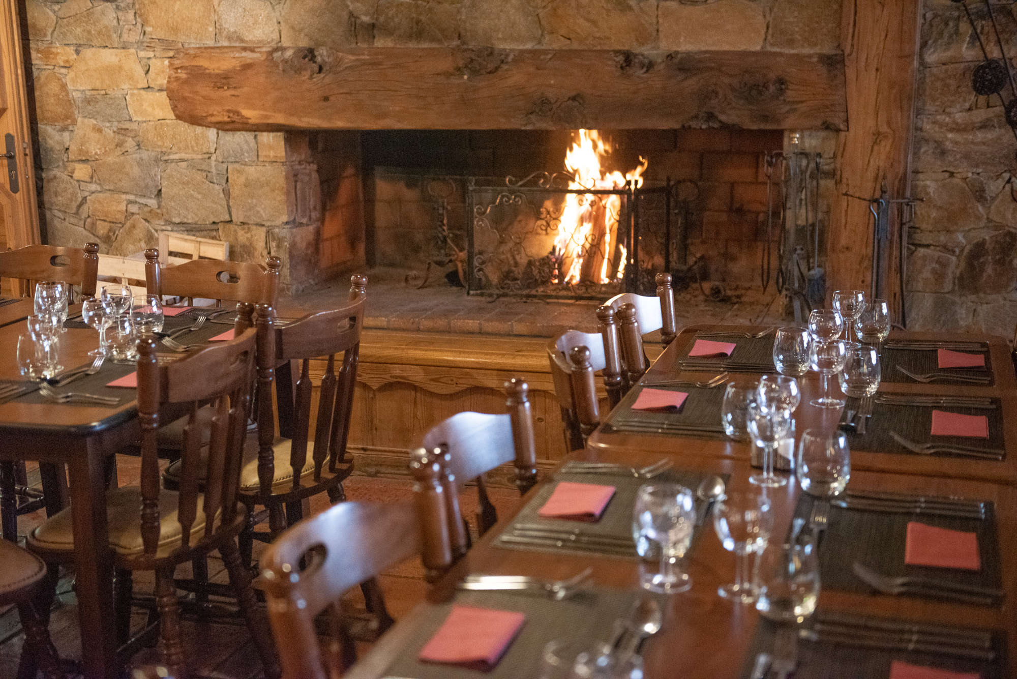 in Montgenèvre Dining room in the Chalet Lucille