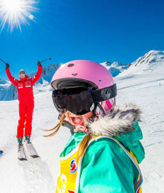 ESF teacher and happy child