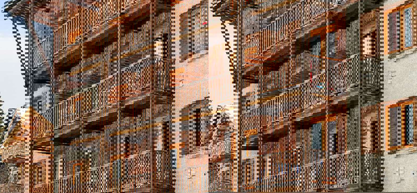 in Montgenèvre Exterior shot of the Chalet-Hotel Lucille