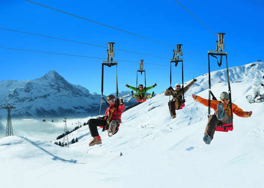 in Lauterbrunnen First Flyer zip-wire